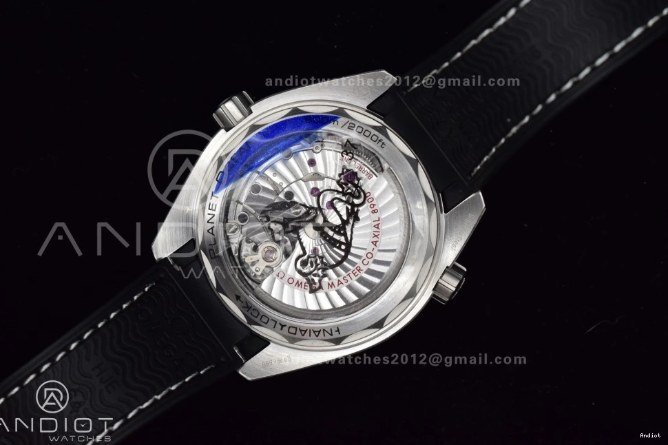 Rubber A8900 Planet Black Edition Ocean on VSF Strap 1:1 Best Clone Dial Super Bezel Gray SS 43.5mm Gray 0103